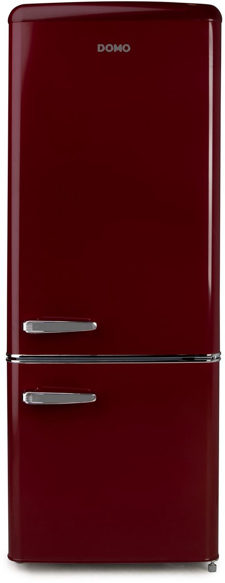Domo DO91707R Retro Koelkast - Koelvriescombinatie - D - 191 L Wijnrood — afbeelding 1