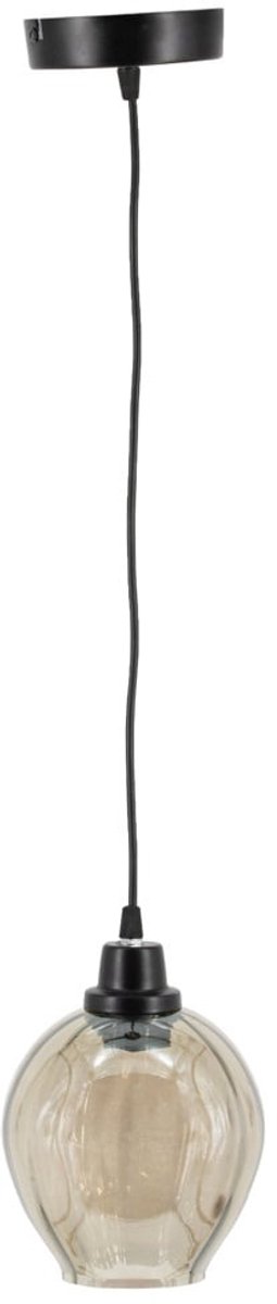 Hanglamp - Hanglamp Eetkamer - Hanglampen Woonkamer - Hanglamp Slaapkamer - Vintage - Glas - Zwart