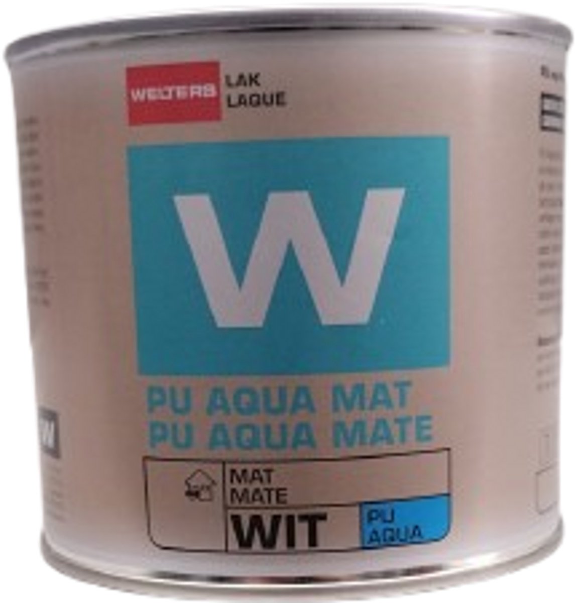 Welters watergedragen lak verf voor binnen RAL 9010 Mat – 0,5 liter 5m²