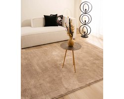 Velours vloerkleed - Flair beige 300x400