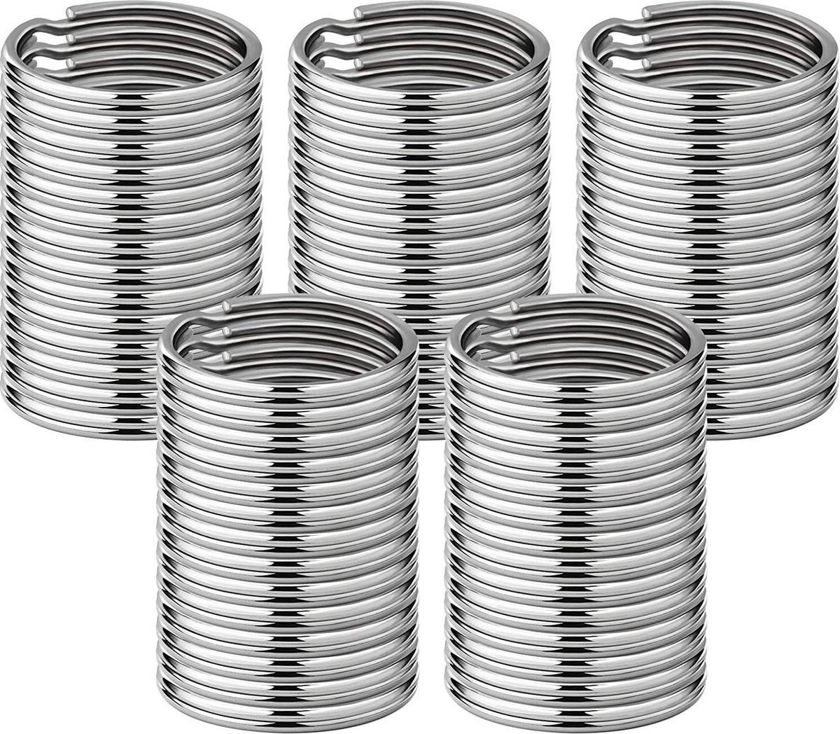 Doodadeals® - Sleutelringen 25 mm - Sleutelhanger Ringen - Splitringen - 50 Stuks