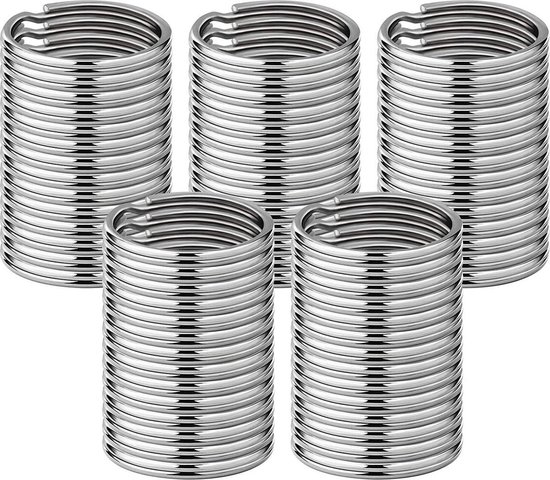 Doodadeals® - Sleutelringen 25 mm - Sleutelhanger Ringen - Splitringen - 50 Stuks
