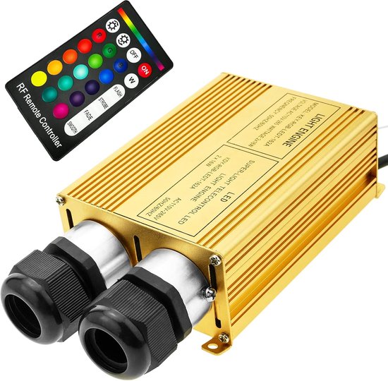 Glasvezel LED-licht, sterrenhemel RGB LED glasvezel lichtgenerator