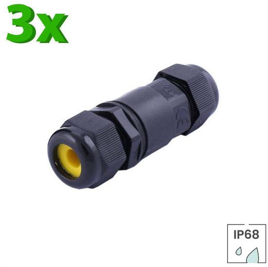 JEU DE 3 Lybardo étanches IP68 2 voies pour connexion 3 fils épaisseur de fil 5-9 mm TÜV