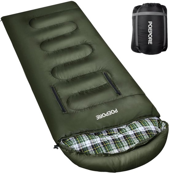 Slaapzak Outdoor Flanel Warm 3-4 Seizoenen Katoen Binnenvoering tot -1