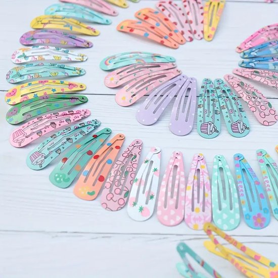 Pinces à cheveux - 20 pièces - Différents motifs - Différentes couleurs - Bonne qualité