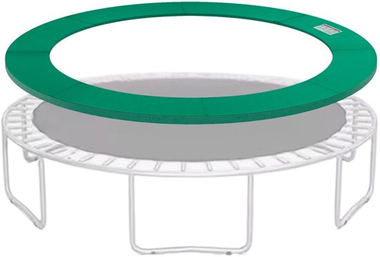 Zenzee - Trampoline rand - 366 cm - Beschermrand trampoline - Trampolinerand - Groen - PVC