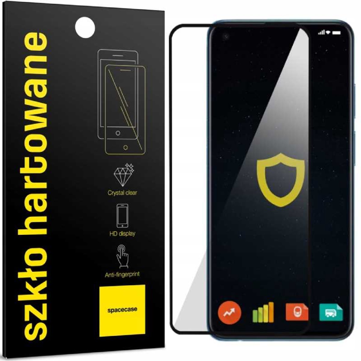 Spacecase 5D Gehard Glas Voor Motorola Moto G52 Voorscherm