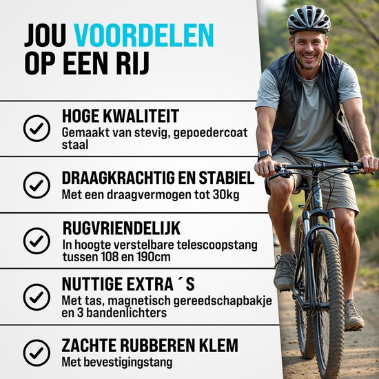 Monzana Fietsmontagestandaard - Verstelbaar Inklapbaar 30 kg - Zwart van Monzana — afbeelding 5