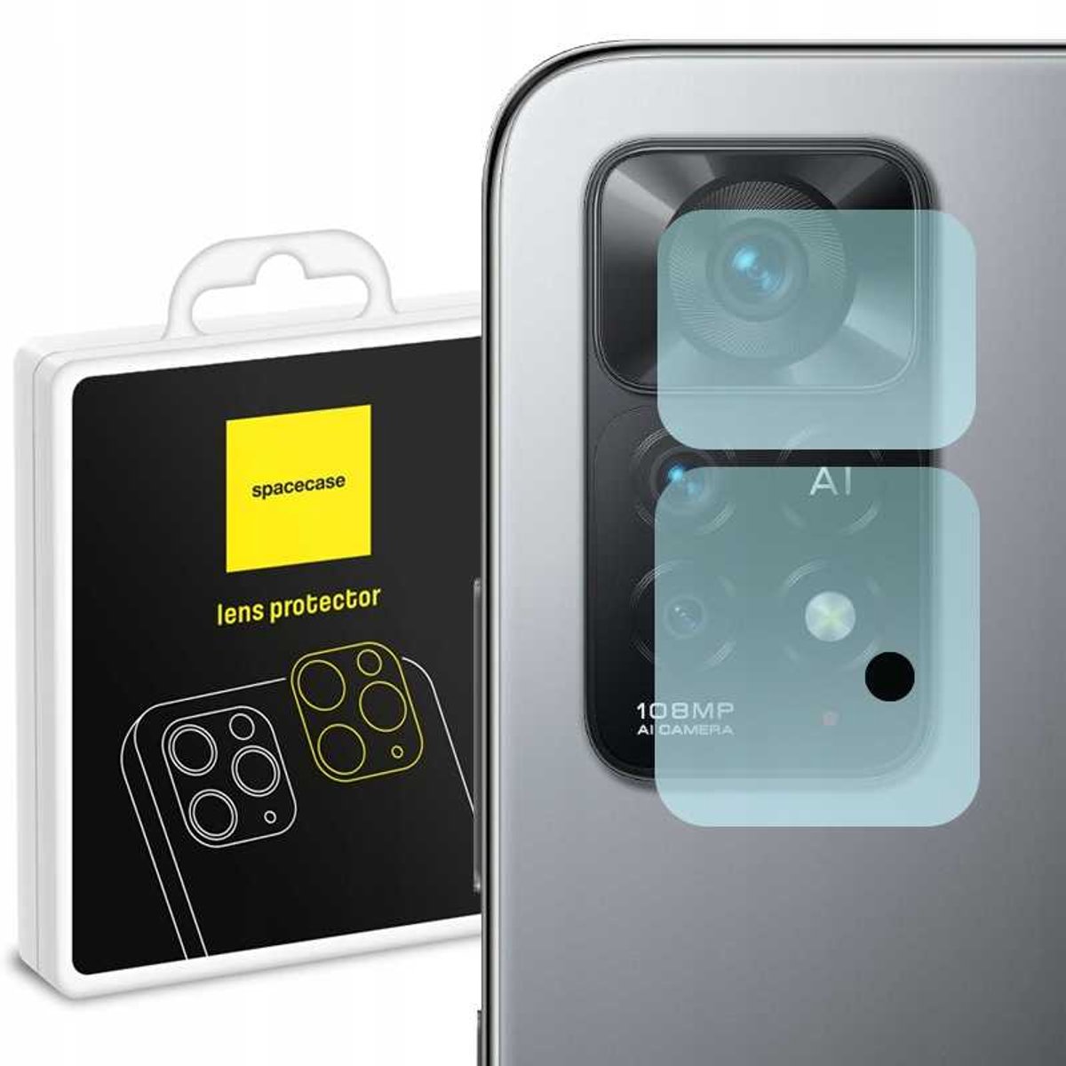 Spacecase Gehard Glas Voor Xiaomi Redmi Note 11 Pro+ Cameratelefoon
