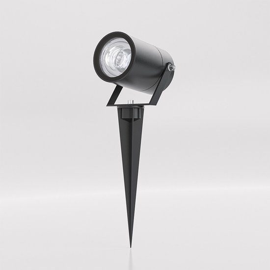 HOFTRONIC Spikey - Tuinspot voor buiten - LED - Zwart - 6000K Daglicht wit - Waterdicht - 5 Watt - 400 Lumen - Voor het uitlichten van planten/struiken en bomen