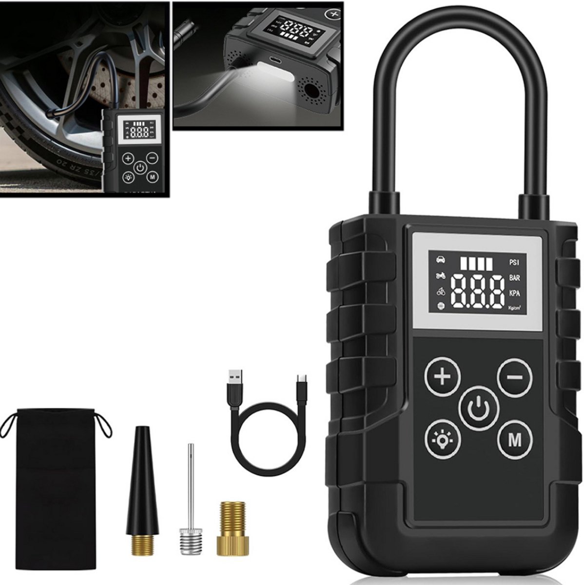 ApexArte® Autobanden Pomp - Elektrische Fietspomp - Compressor - Luchtcompressor