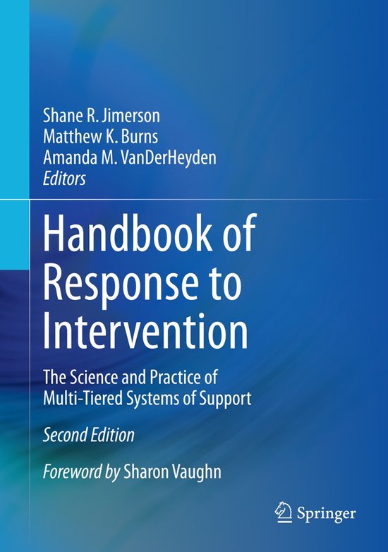 Handbook of Response to Intervention - cover