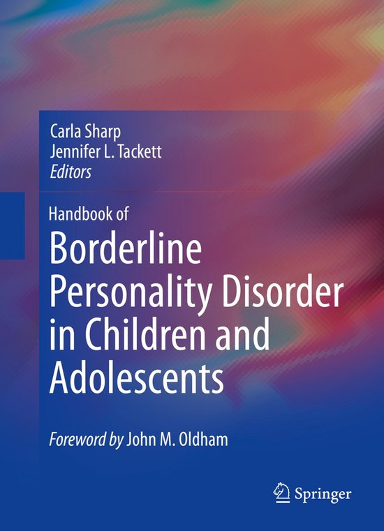 Handbook of Borderline Personality Disorder in Children and  ... - cover