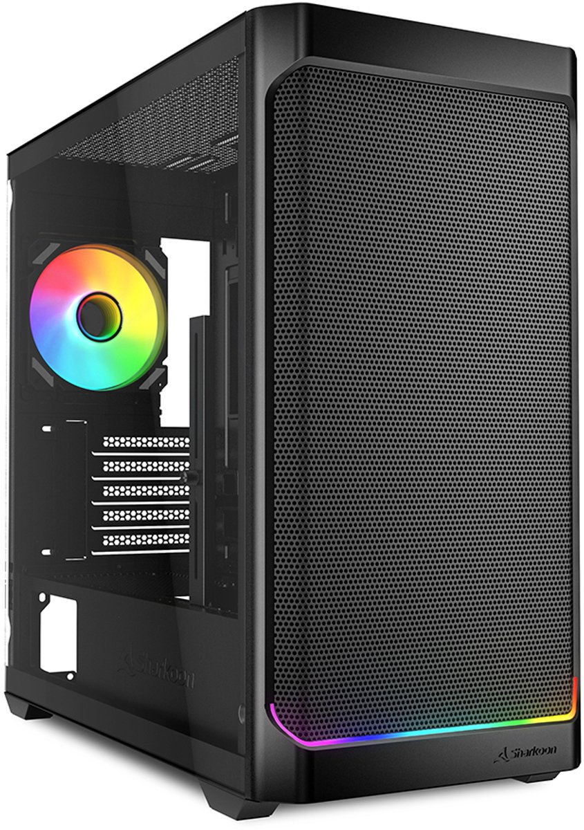 Sharkoon MK4W RGB Strip mini tower behuizing