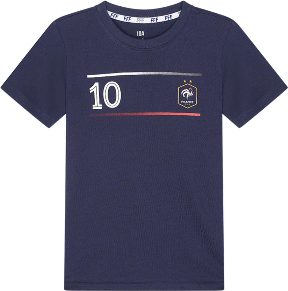 Frankrijk Mbappé T-Shirt Kinderen - Maat 164 - Kylian Mbappé - Voetbal T-Shirt - Katoen - Jongens en Meisjes