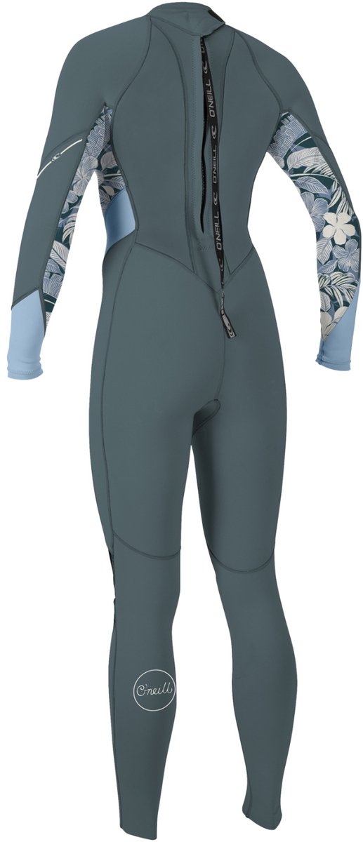 2025 O'Neill Dames Bahia 3/2mm Rug Ritssluiting Wetsuit - Shade /