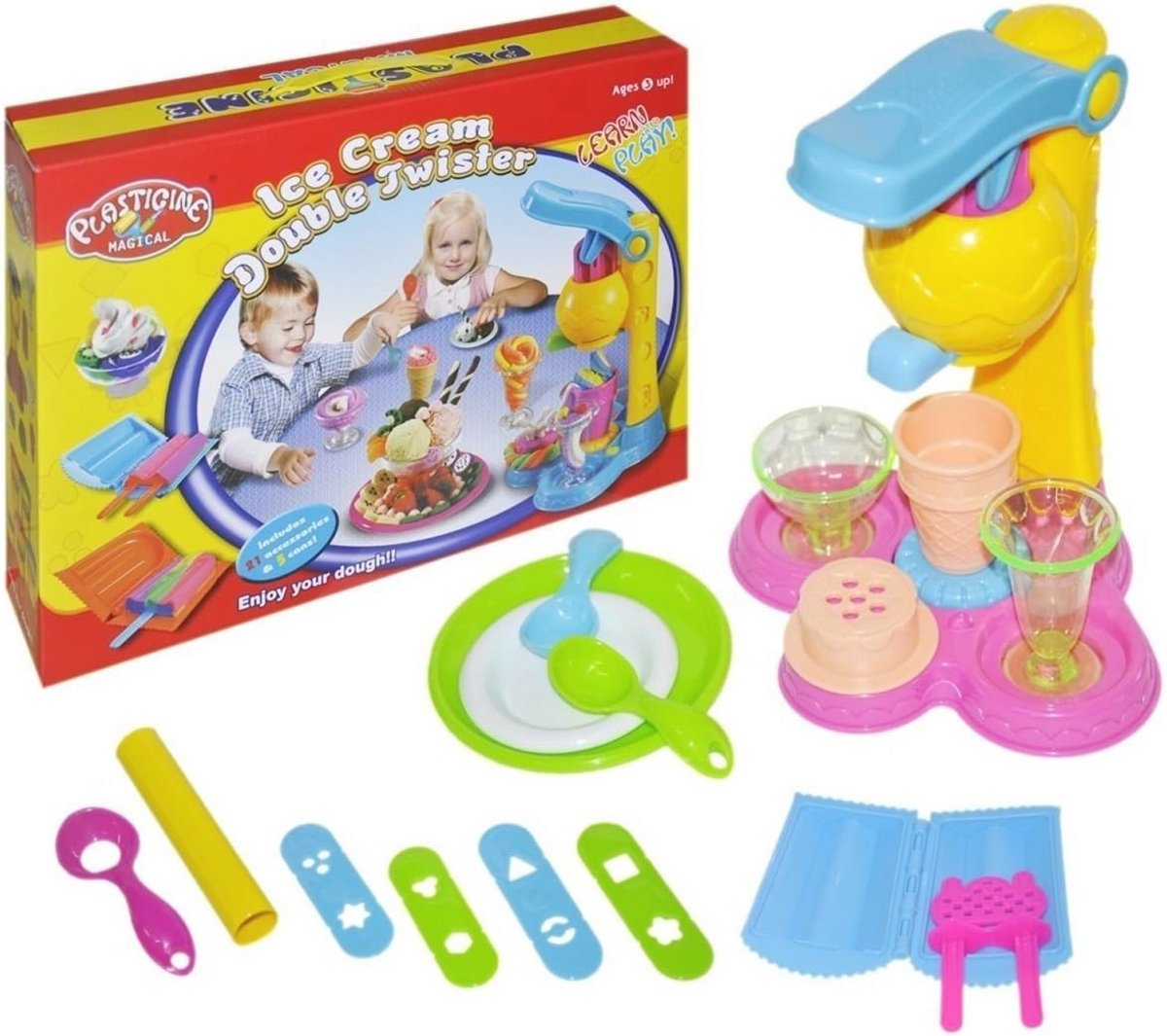 Ijsmachine voor Kinderen met 26 Delen - Creatieve IJs en Dessert Set