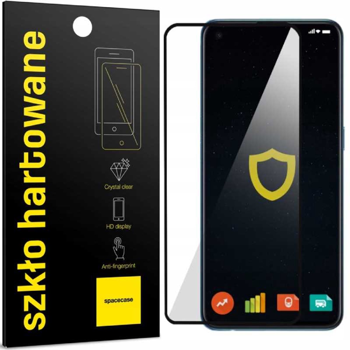 Spacecase 5D Gehard Glas Voor Realme 10 4G Realme 10 Pro 4G