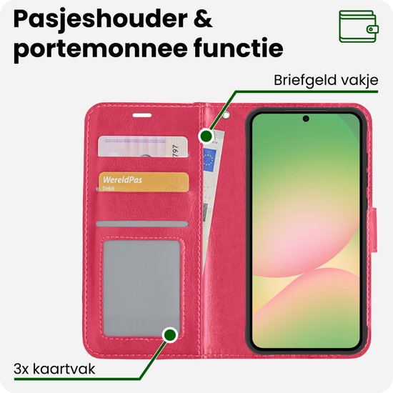 Étui à rabat pour Samsung Galaxy Samsung - Rose foncé