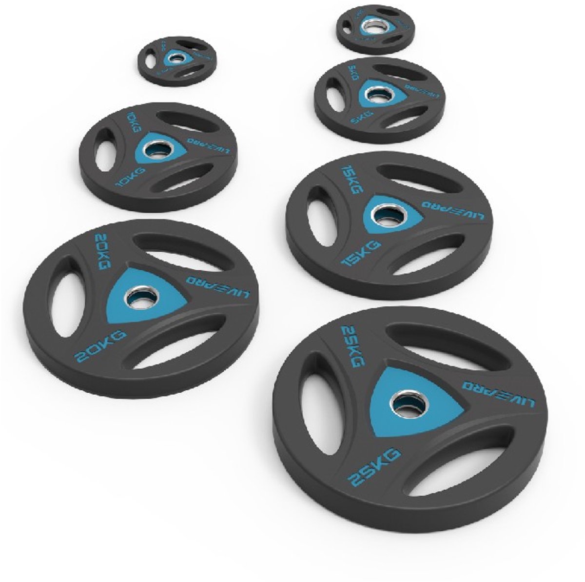 Livepro 50 mm halterschijf PU Premium 15 kg