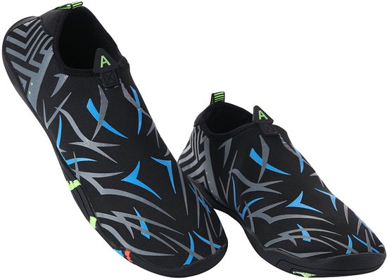 Atlantis Happy Feet - Chaussures aquatiques - Adultes - Zwart/ Blauw - 38