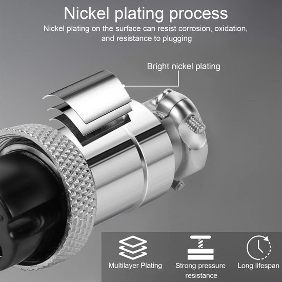 5 Stks 8Pins Luchtvaart Connector, GX16 16mm Luchtvaart