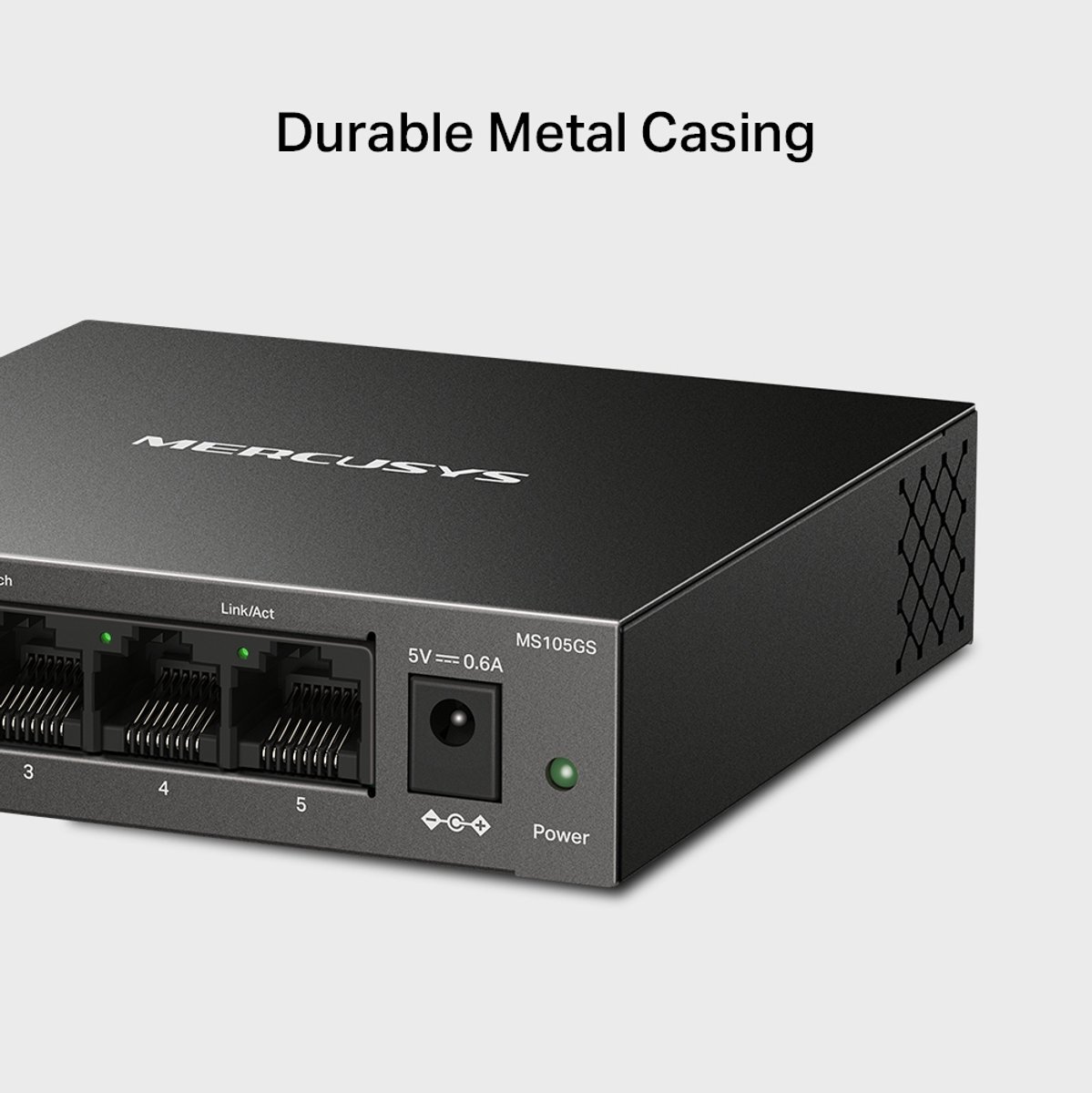 Mercusys MS105GS - Netwerkswitch - Unmanaged - Gigabit Ethernet - 5-Poorten