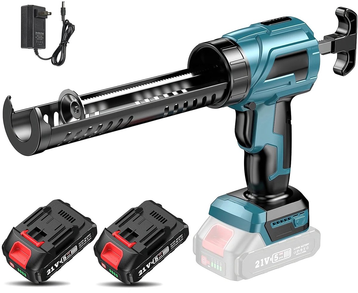 DeXem - elektische kitspuit - Elektrische Lijmpistool Glas Lijm Kitpistool 4 Snelheden - Draadloze Deuren En Ramen Elektrische Naaien Lijm Gereedschap - Makita 18V Batterij past ook