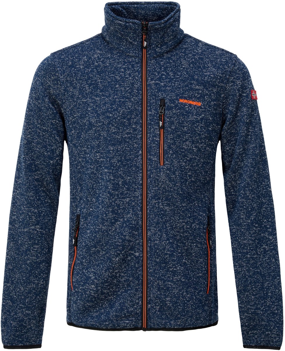 Nordberg Jan Fleece Vest Navywhite Melange