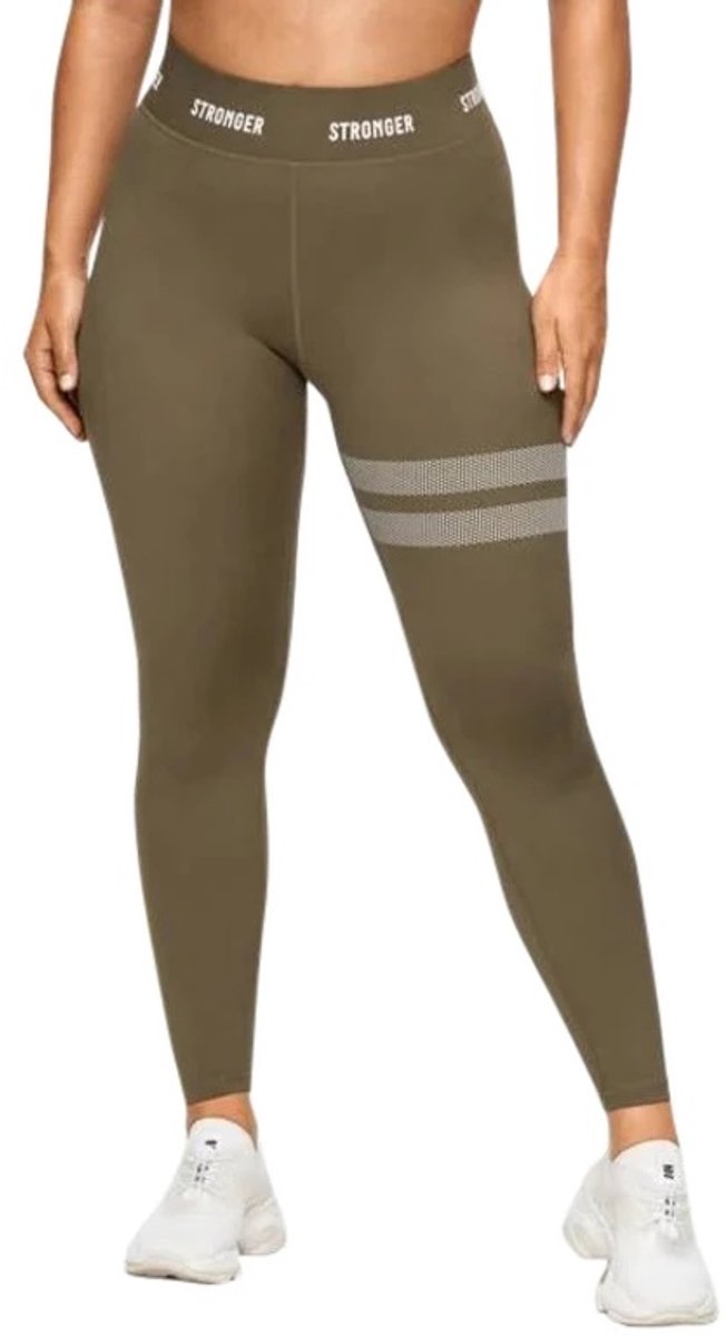 Stronger - Verve Tight - Sport Tights - Dames - Groen - Maat XL van Merkloos — afbeelding 3