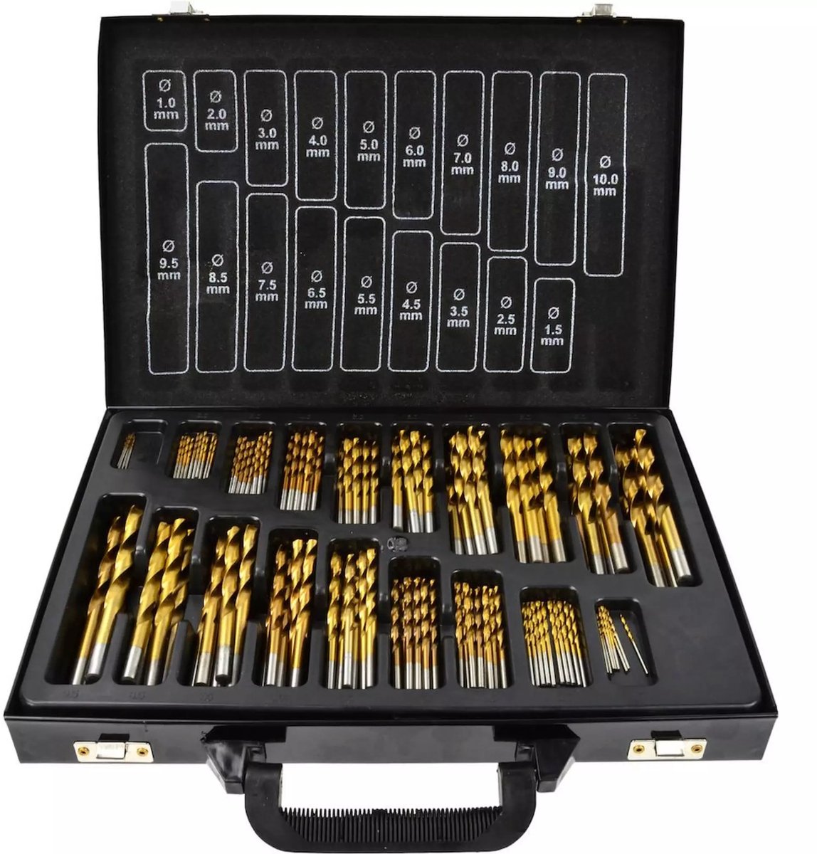 Keltin Titanium boorenset - 170-delig - Metaal - 1.0-8.0 mm - Inclusief metalen koffer