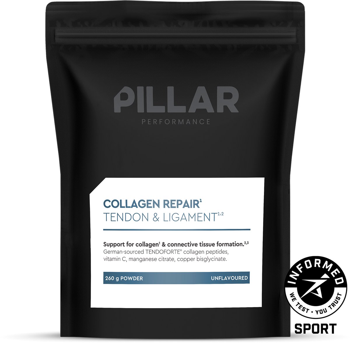 Goedkoopste PILLAR Perfomance - Collagen Repair - 260 g (50 servings