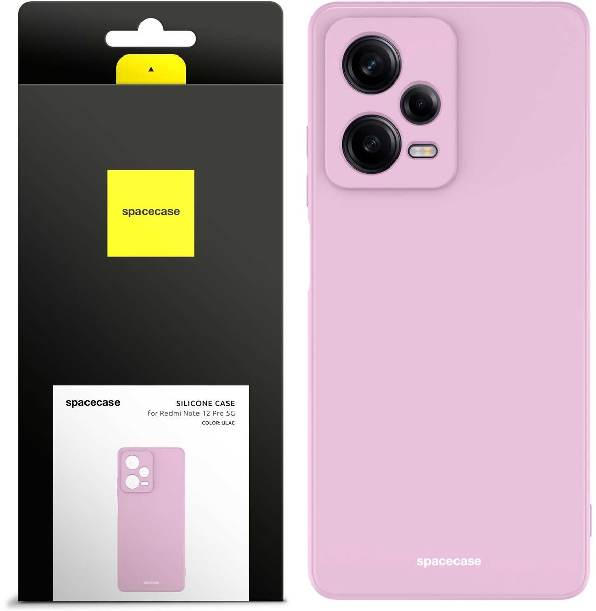 Spacecase Siliconen Hoesje Voor Xiaomi Redmi Note 12 Pro 5G Lilac Cover