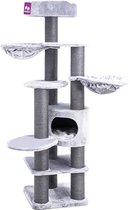 Bol.com Petrebels Jane 175 Krabpaal - Grijs - Design - zeer stabiel - 50 x 50 x 175 aanbieding