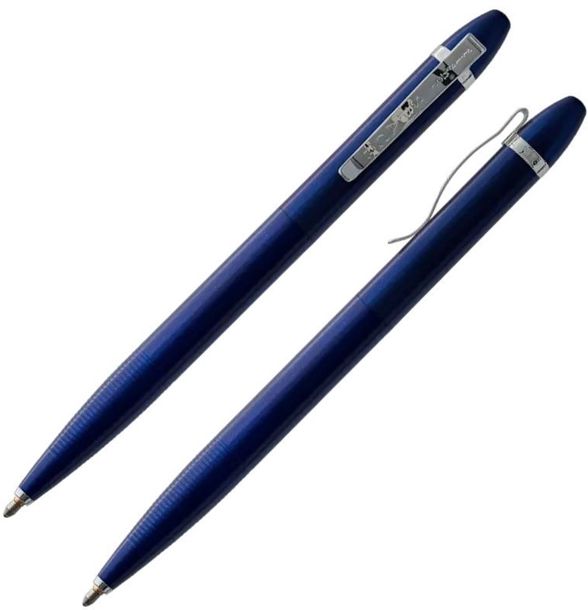 Vortex Space Pen, Blauw Satijn met Chromen Clip (#VORTEX/BLS)