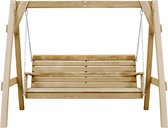 Bol.com vidaXL Schommelbank - Grenenhout - 205x150x157 cm Schommelbank - Tuinset - Buitenschrijnwerk - Lounge Set - Tuin Meubels aanbieding