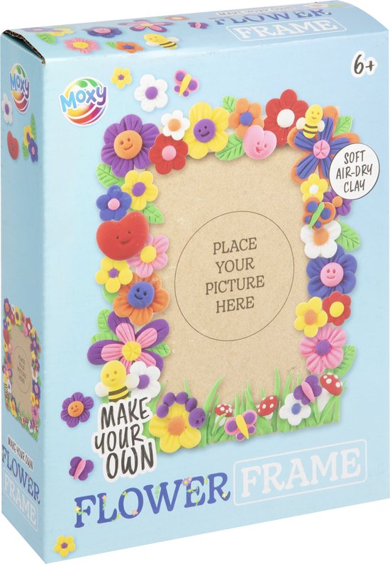 Joya Creative Pack complet d'argile sèche à Air 13 pièces – Argile en bois – Set Argile auto-séchant pour Enfants et Adultes – Outils de modélisation – Kit d'artisanat pour cadre photo – Vaderdag – Fête des mères