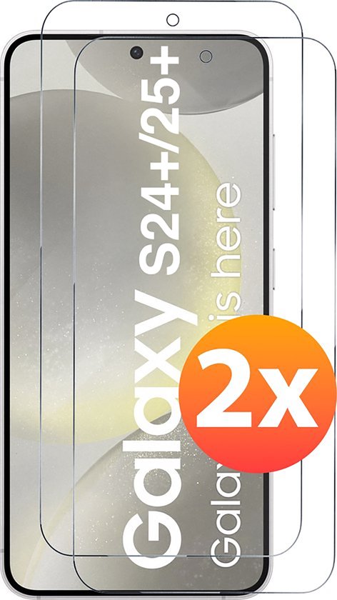 Screenprotector - Geschikt voor Samsung S24 Plus / S25 Plus Tempered Glass - 2 stuks – beschermglas