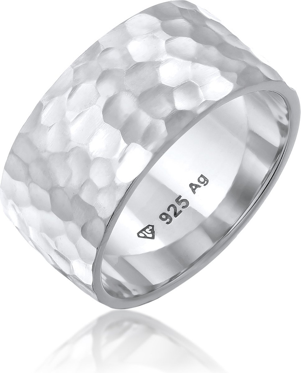 Elli - Ring - Dames Band Basis Gehamerd in 925 Sterling Zilver - Dames