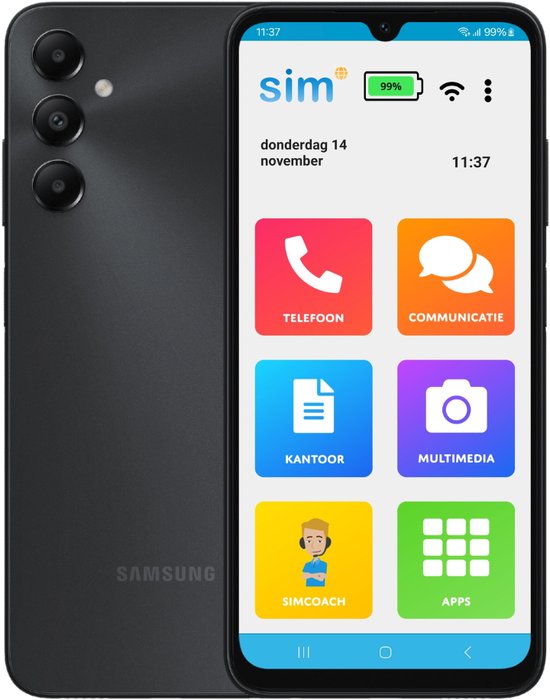 SimPhone 6 - Smartphone voor Senioren