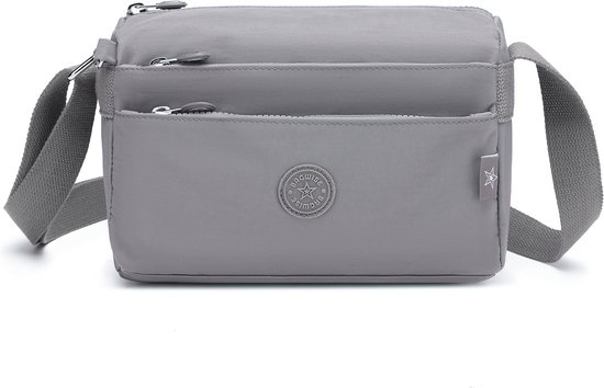 Petit sac bandoulière Bagwise® - Femme - (23 cm x 16 cm x 10 cm) 1006 Grijs