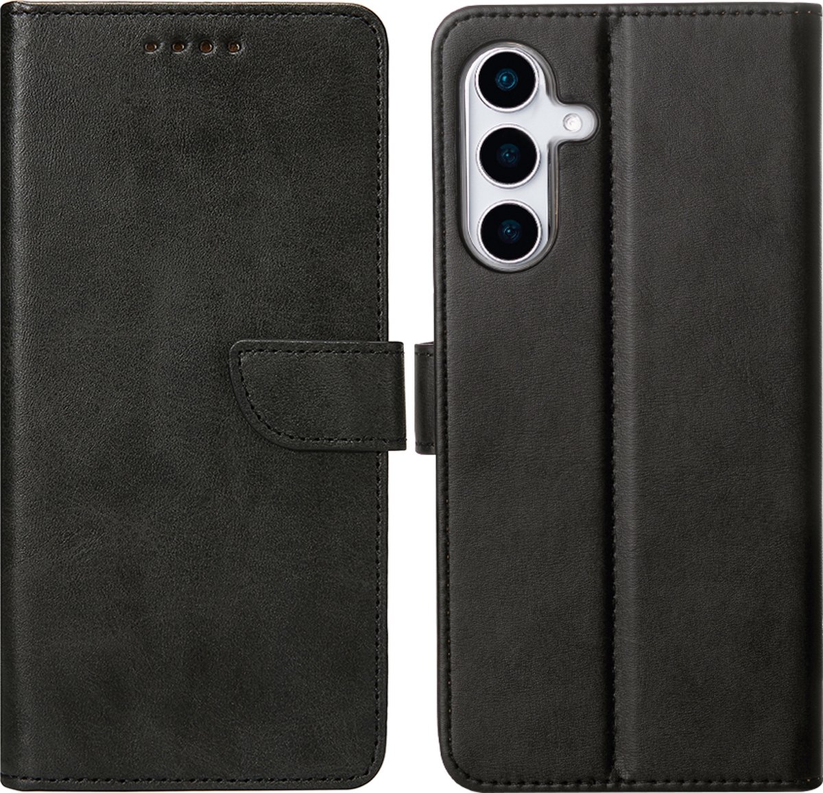 Rixus S9310 - Bookcase For Samsung Galaxy S25 - Black