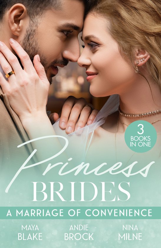 Boekomslag met twee geliefden en de tekst 'Princess Brides 3 Books in One'.