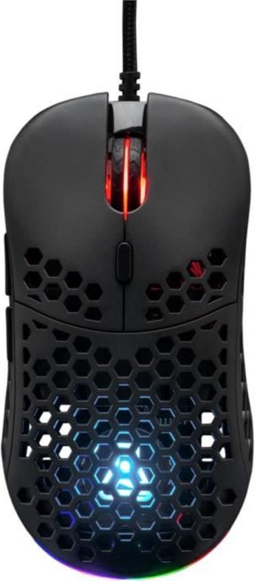 Bedrade gamingmuis - The G-Lab - KULT-OXYGEN - RGB - 12800 DPI - Zwart
