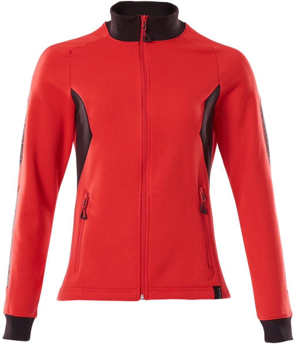 Mascot Accelerate Sweatshirt met rits 18494-962 - signaalrood/zwart - S