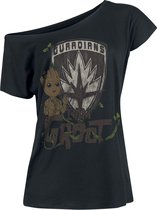 T-shirt Les Gardiens de la Galaxie I Am Groot noir M Femme