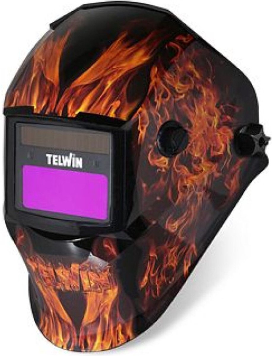 Telwin Stream Flame lashelm zelfdimmend DIN 9-13 MMA MIG MAG TIG 2 ARC-sensor slijpstand 93x43 mm