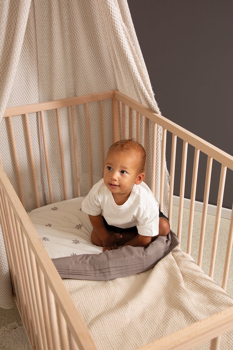 Tuck-Inn laken placket 60 x 120cm Warm Grey