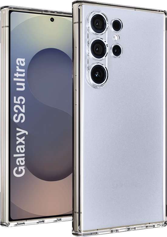 Hoesje Geschikt voor Samsung S25 Ultra Hoes Shockproof Galaxy - My Case Bumper Air Case - transparant